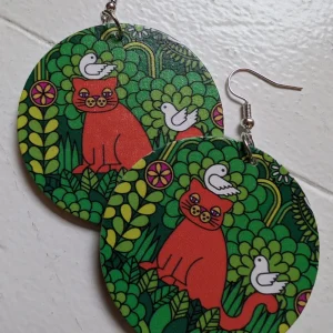 Örhängen Orange Katt | Rino