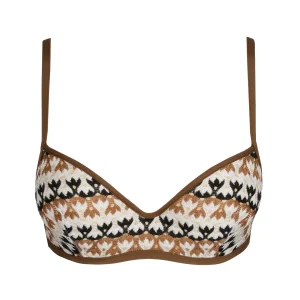 Sarda Swim Biles Padded Plunge Bikini Top