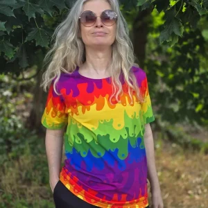 T-shirt casual Regnbågstuttar | Rino