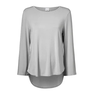 Pearl Design Stockholm Noelia L/S Relaxed Top Silver Grey